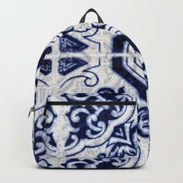 Azulejo VI - Portuguese hand painted tiles Backpack