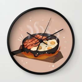 Bacon and Eggs Wall Clock