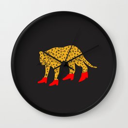 Red Boots Wall Clock