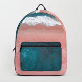 Turquoise Sea Pastel Beach III Backpack