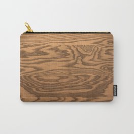 Wood, heavily grained wood grain Carry-All Pouch