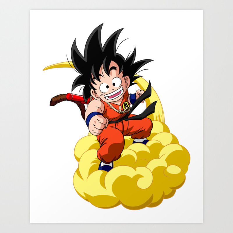 Kid Goku Nimbus Art Print By Paulford2512 Society6 Home page top wallpapers girls landscapes abstract and graphics fantasy worldcreative animals flowers seasons city and architecture holidays carshouse and comfort movies texture food & drink cartoons minimalism computer gameslove and romance. kid goku nimbus art print by paulford2512