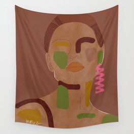 neutral tapestry wall hanging