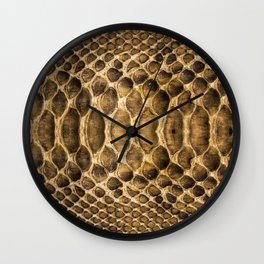 Snake skin pattern Wall Clock