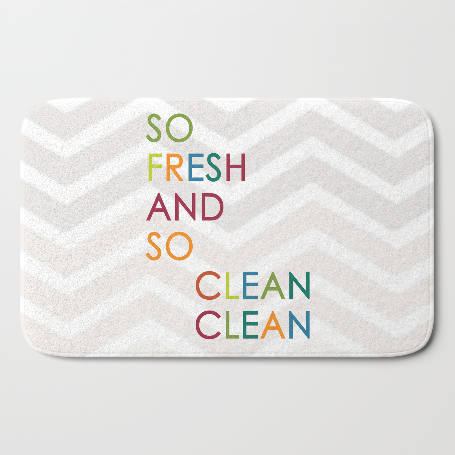So Fresh And So Clean Clean Bath Mat By Colorstudios Society6