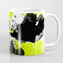 Lime Yellow Black Spats Coffee Mug