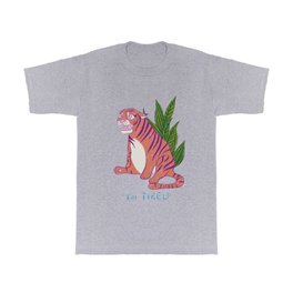 A very tired Tiger T Shirt | Safari, I Am Tired, Tired, Break, Resting, Tiger, Selflove, Digital, Drawing, Jungle 