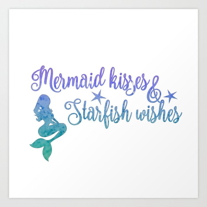 Download Mermaid Kisses Starfish Wishes Art Print by jennsview ...