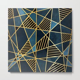 Gold  Lines Abstract Print Metal Print | Minimalist, Midcenturyart, Retroart, Geometricpattern, Gradient, Geometricshape, Verytrendy, Psychedelic, Minimal, Elegant 