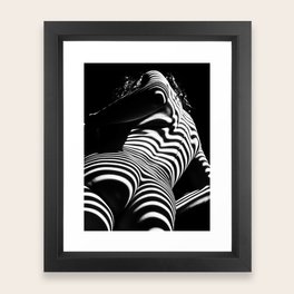black and white photo art framed