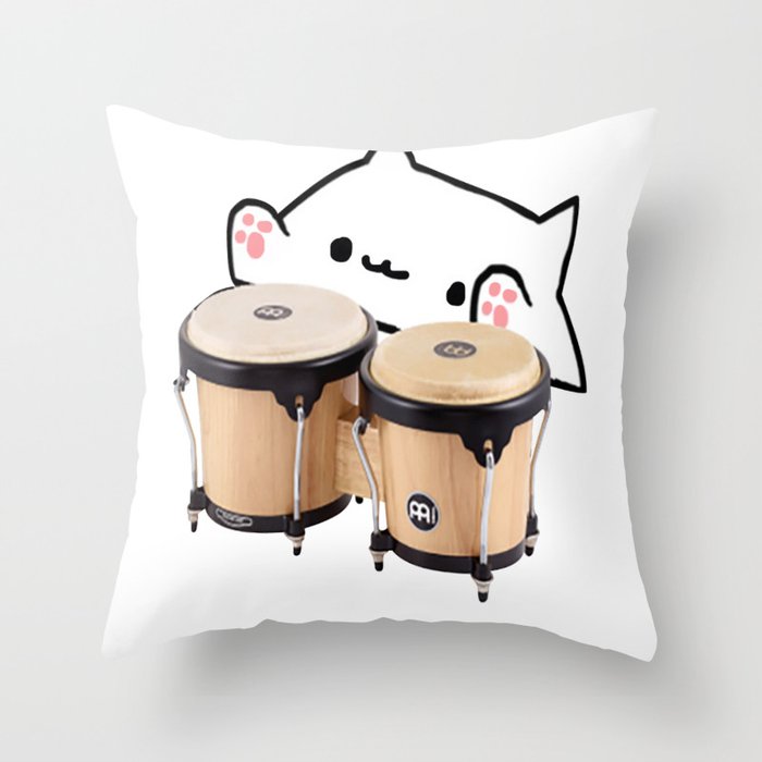 bongo cat pillow