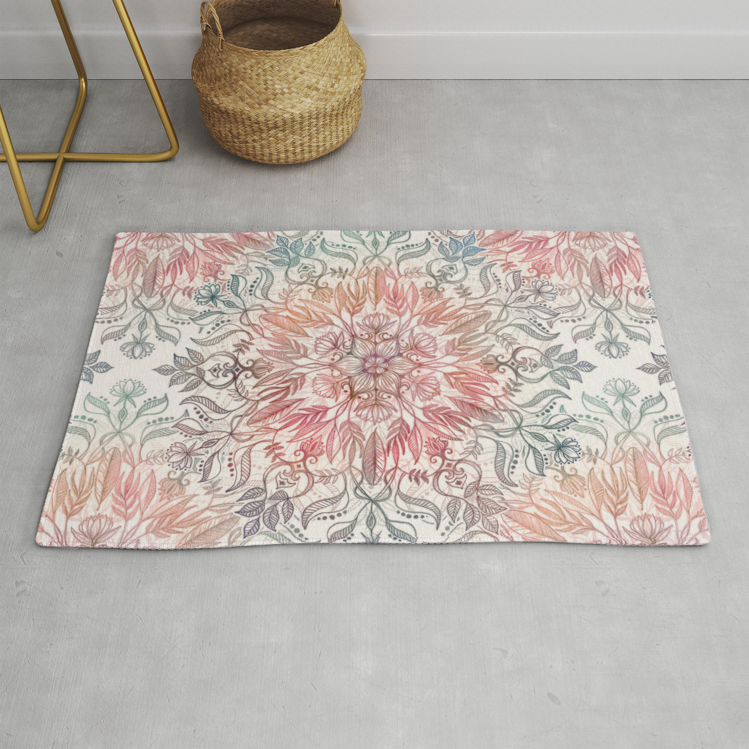 Autumn Spice Mandala In Coral Cream And Rose Rug By Micklyn Society6 For vacuuming, use a vacuum cleaner without a beater bar or one where you can set the bar to the highest pile setting. autumn spice mandala in coral cream and rose rug by micklyn