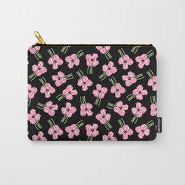 Tulips on black Carry-All Pouch