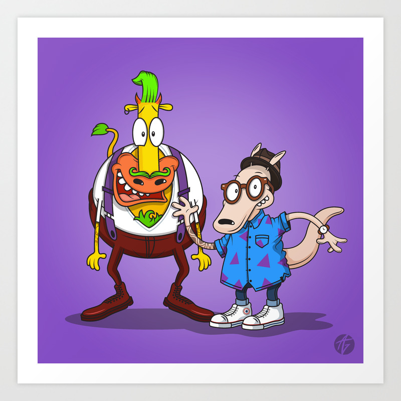 Rocko S Modern Life Art Print By Andrew Greif Society6