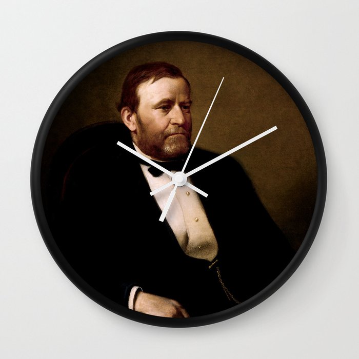 President Ulysses S Grant Wall Clock By Warishellstore Society6