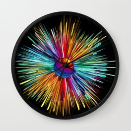 Color Explosion Three Wall Clock