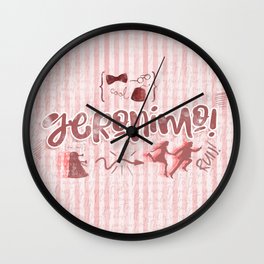 Geronimo! II Wall Clock