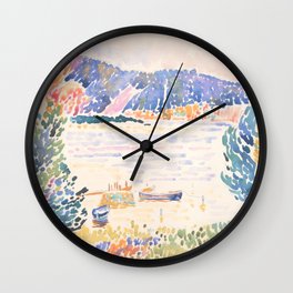 Cap Nègre by Henri-Edmond Cross 1909 French Cottage Mountain Country and Farmhouse Aesthetic Wall Clock