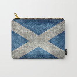 Flag of Scotland in grungy style Carry-All Pouch