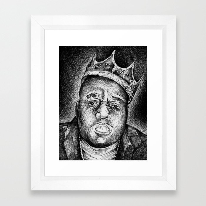 Biggie Smalls Framed Art Print By Bboysmurf Society6