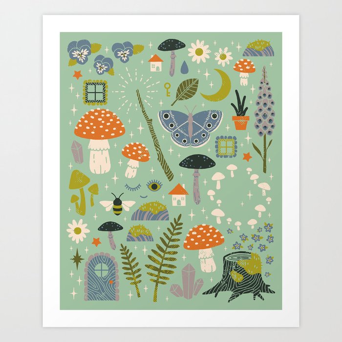 Fairy Garden Art Print By Camille Chew Society6 - Fairy Garden Pictures To Print Fairy Garden Art Print By Camille Chew Society6 - Fairy Garden Pictures To Print