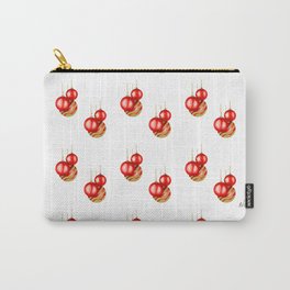 Red and Golden Christmas Balls Carry-All Pouch