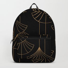 Golden elements pattern Backpack