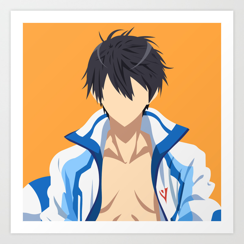 Haruka Nanase Free Minimalistic Anime Art Art Print By Tianamrgn Society6