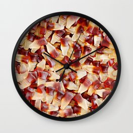 Gummy Cola Bottles Candy Photo Pattern Wall Clock