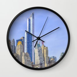 New York City Central Park South! "Manhattan Cityscape #3" Wall Clock