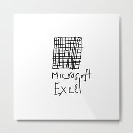 Microsoft Excel Metal Print