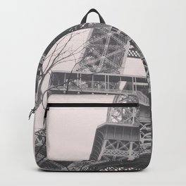 Eiffel tower, Paris, black & white photo, b&w fine art, tour, city, landscape photography, France Backpack