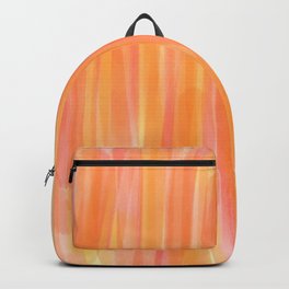 Sunset Red Orange and Yellow Watercolor Backpack