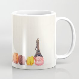 Paris, macaron and the eiffel - Vintage version Coffee Mug