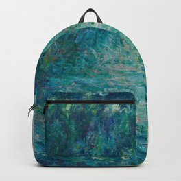 Claude Monet Morning on the Seine Oil Paintng Backpack