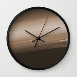 Sepia Brown Ombre Wall Clock