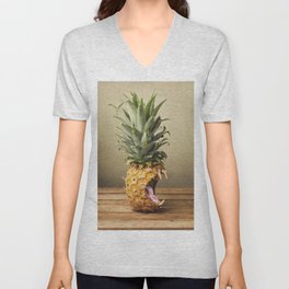 Pineapple is hungry Unisex V-Neck
