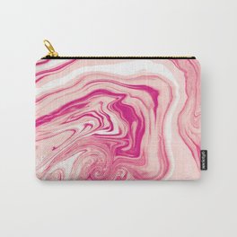 Pink Marble Texture Pattern Carry-All Pouch