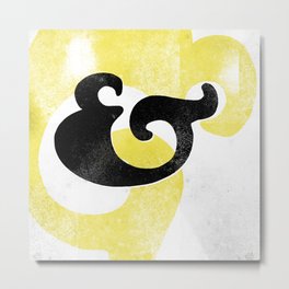 Goudy Stout Ampersand Metal Print