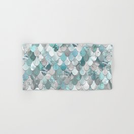 Mermaid Scales Hand Bath Towels For Any Bathroom Decor Society6 Large bath towels hang neatly on hooks designated with the initials of each user. society6