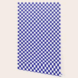 blue checkered wallpaper for any decor