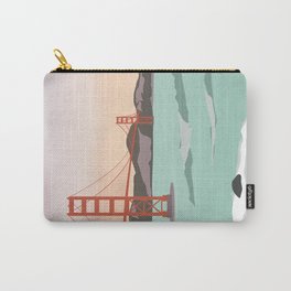 Waves under the Golden Gate Bridge, San Francisco, California Carry-All Pouch