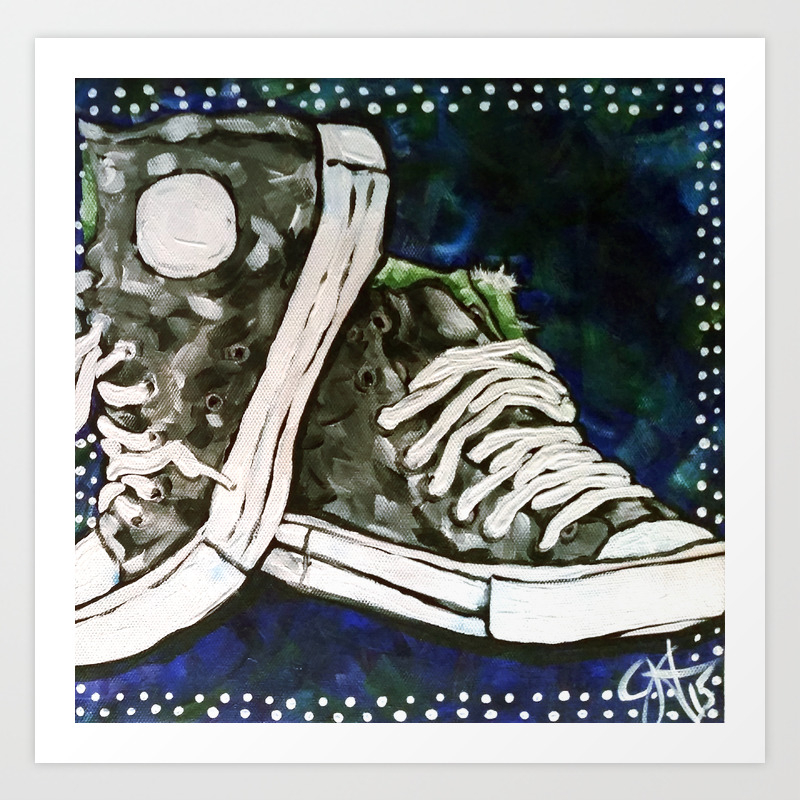 converse shoes artwork