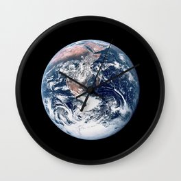Apollo 17 - Iconic Blue Marble Photograph Wall Clock