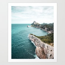 Seascape of Mallorca Poster, Spain Print, Cape Formentor, Peninsula, Nature, Landscape Photography Art Print