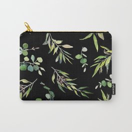 Eucalyptus and Olive Pattern  Carry-All Pouch