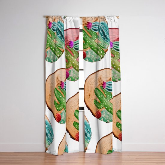 Pink Wood Slice Blackout Curtain By Jennazisoff Society6