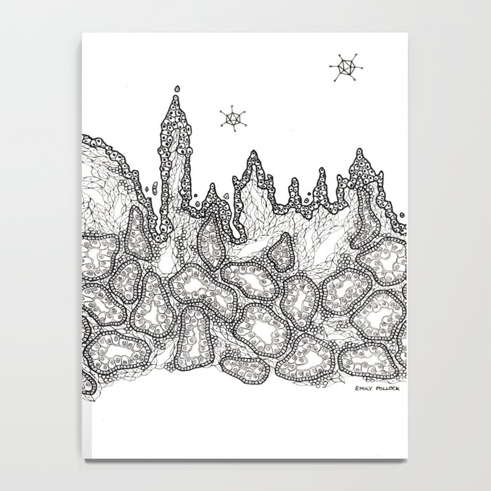 Oxford Skyline Histology Slide Notebook By Emzpens Society6