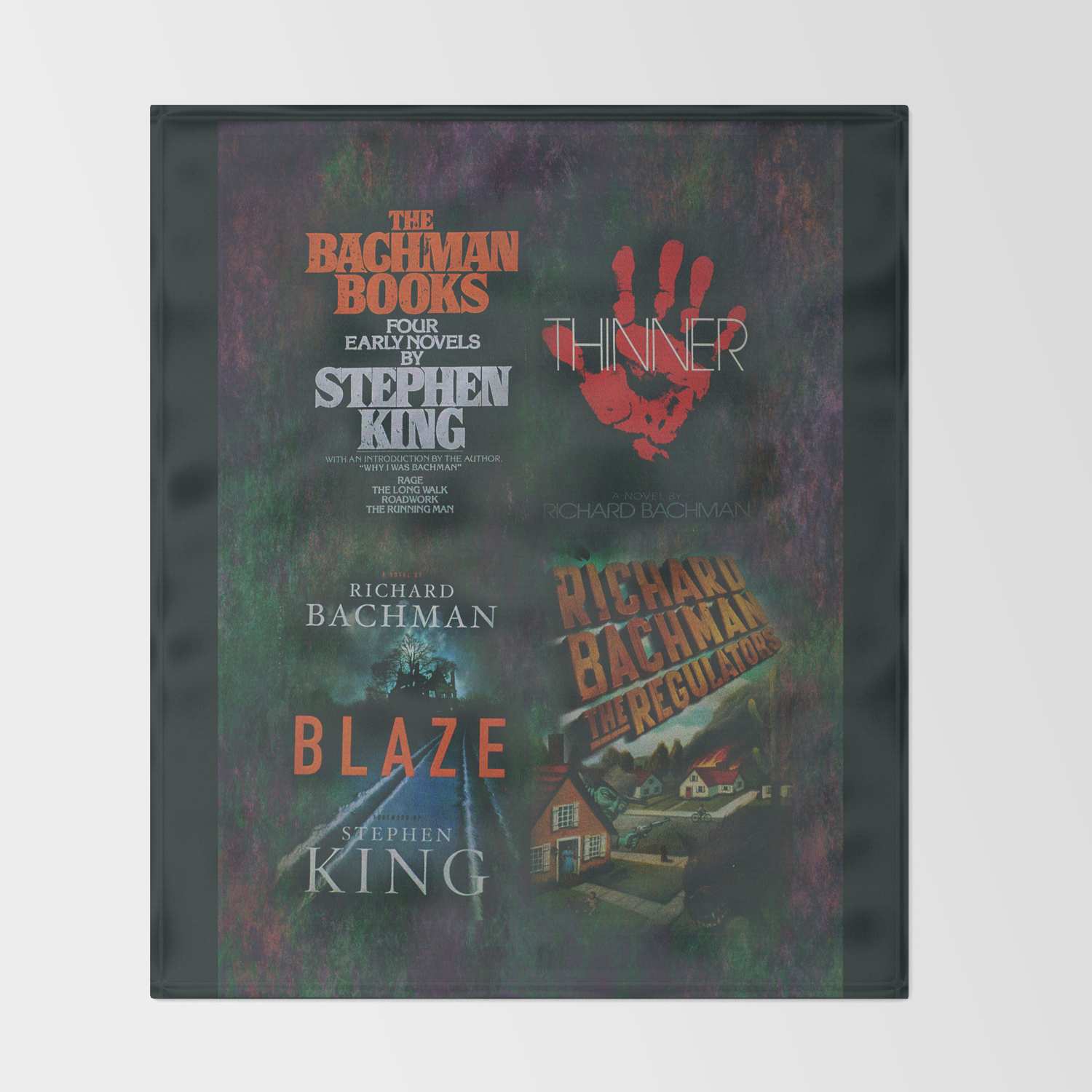 Richard Bachman Stephen King Books Throw Blanket By Lisabonowicz Society6