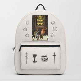 FIVE OF PENTACLES / WHITE Backpack